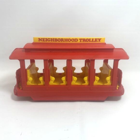 1977 Mister Rogers Ideal Toy Trolly Fred Roger’s Rare Neighborhood Trolley - Picture 5 of 7